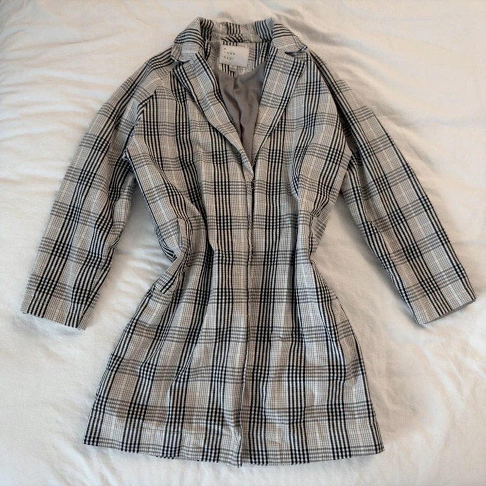 A New Day Oversized plaid coat